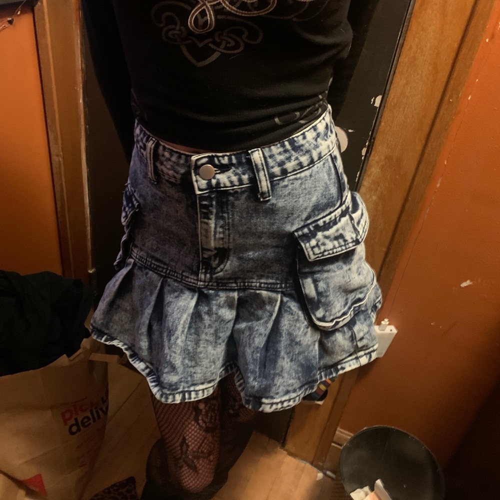 Y2K Fairy Grunge Denim Mini skirt